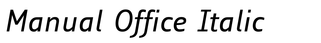 Manual Office Italic